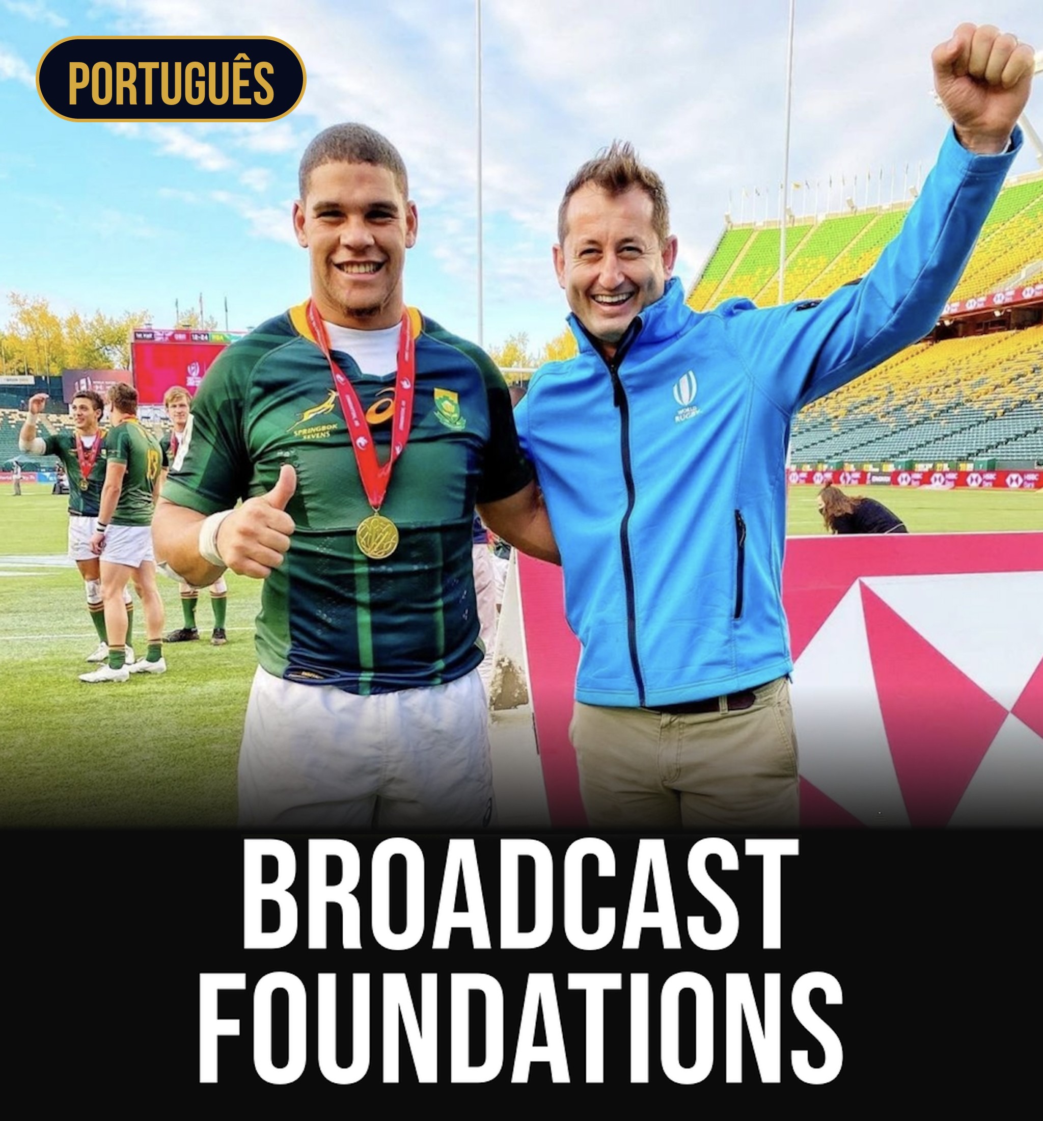 Broadcast Foundations rugby commentary course (Portuguese)