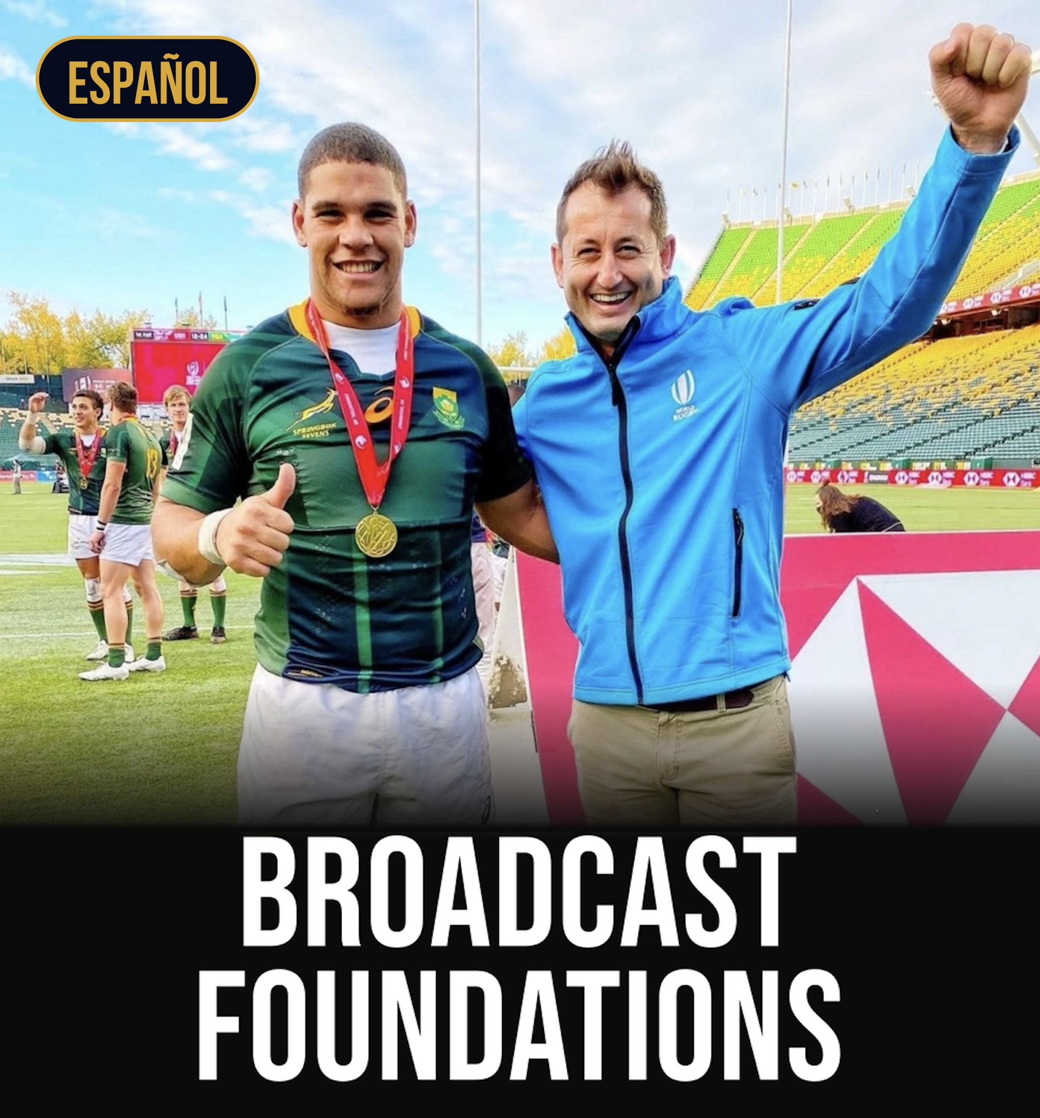 Broadcast Foundations rugby commentary course (Spanish)
