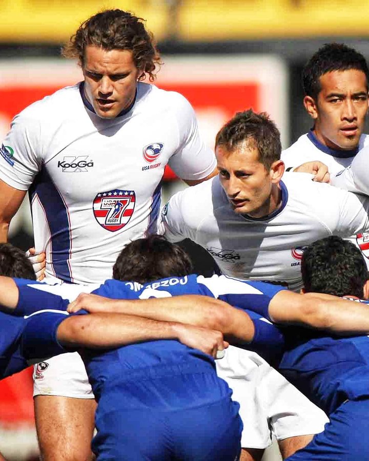 Dallen Stanford in the scrum for the USA Eagles