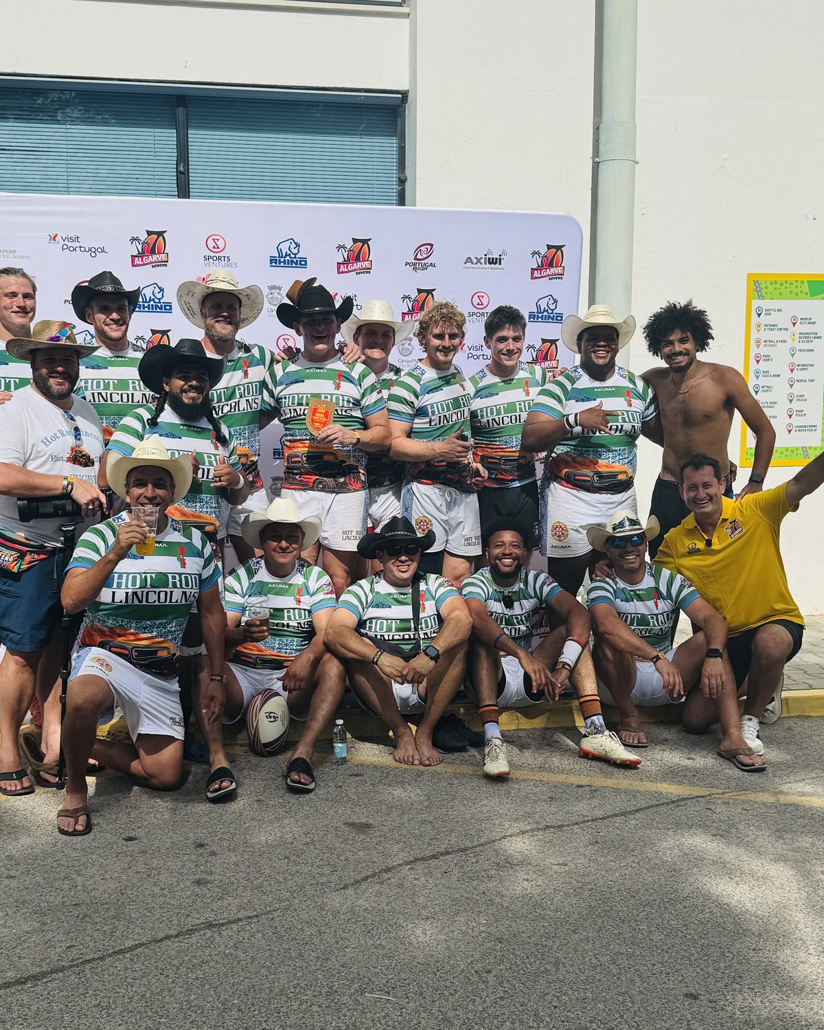 Team photo at the Algarve Sevens