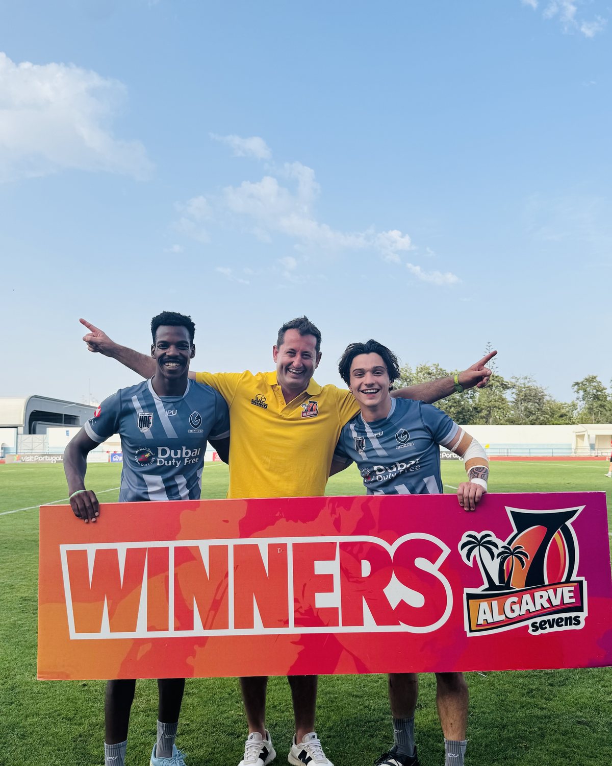 Dallen Stanford with Algarve Sevens winners