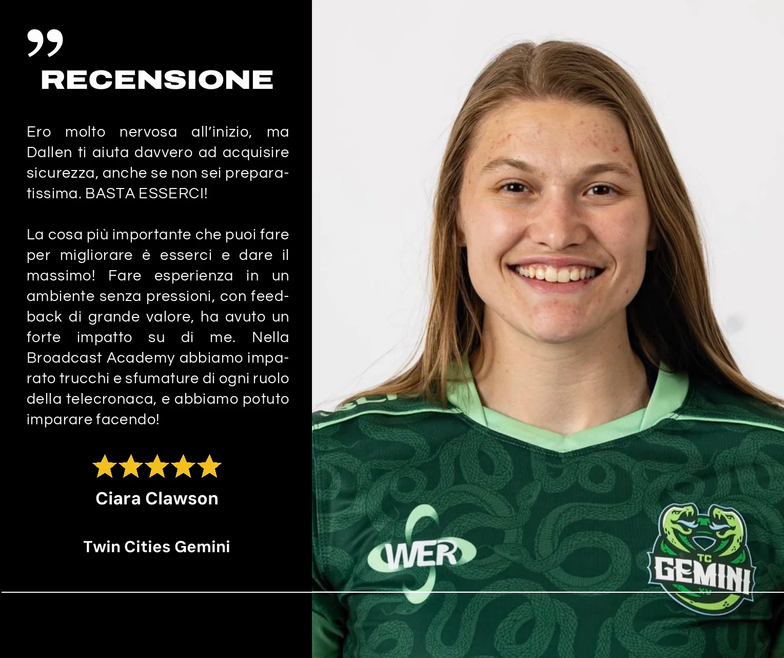 Recensione di Ciara Clawson