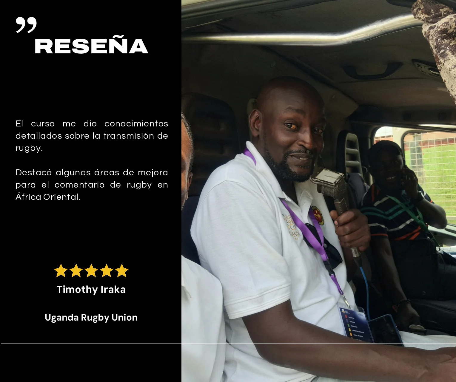 Reseña de Timothy Iraka